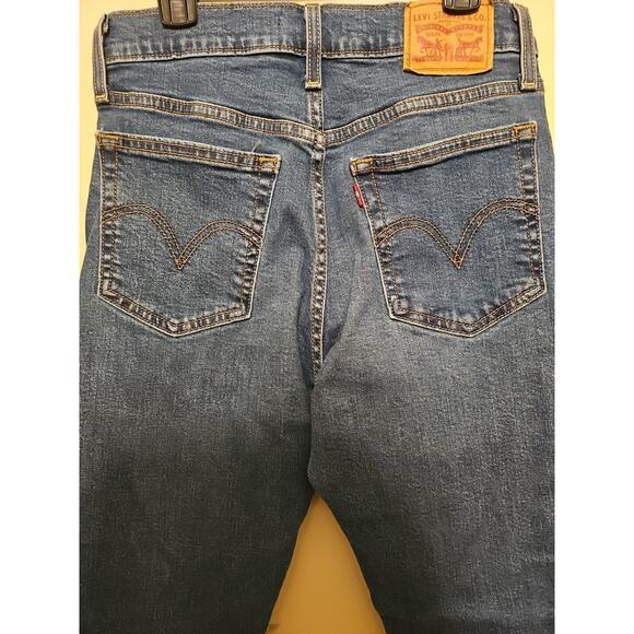 Levi's Wedgie Skinny Jeans Women's‎ size 28 Button Fly Raw Hem High-Rise - Picture 4 of 14